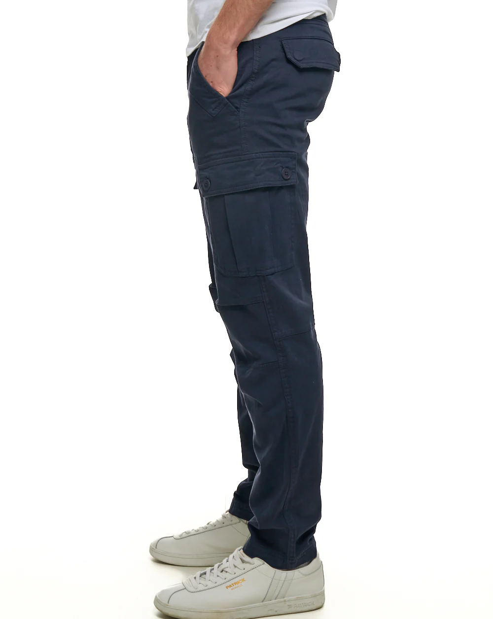 80s Casual Classics Albion Cargo Pants Navy - Image 3