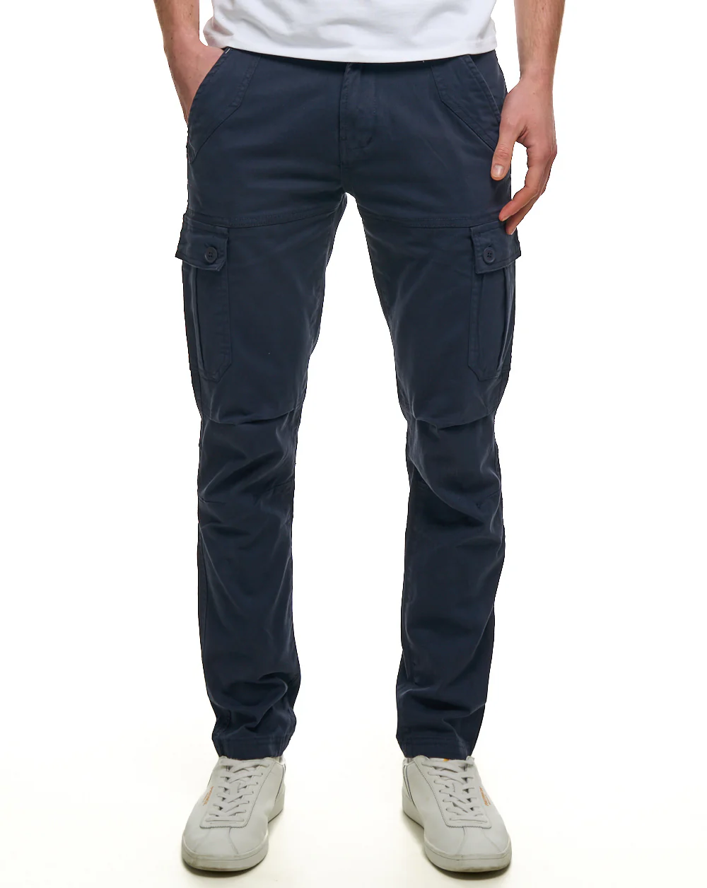 80s Casual Classics Albion Cargo Pants Navy - Image 4