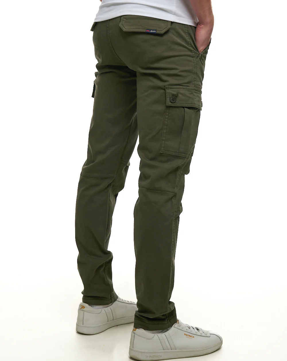 80s Casual Classics Albion Cargo Pants Olive Green - Image 6