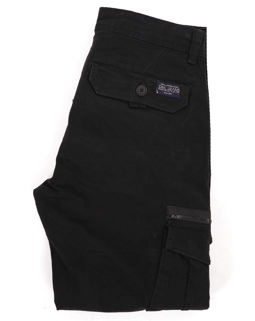 80s Casual Classics Cargo Trousers Black - Image 2