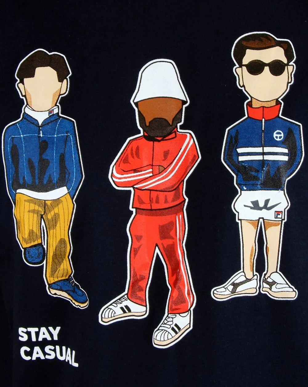 80s Casual Classics Minty Stay Casual T-shirt Navy - Image 2