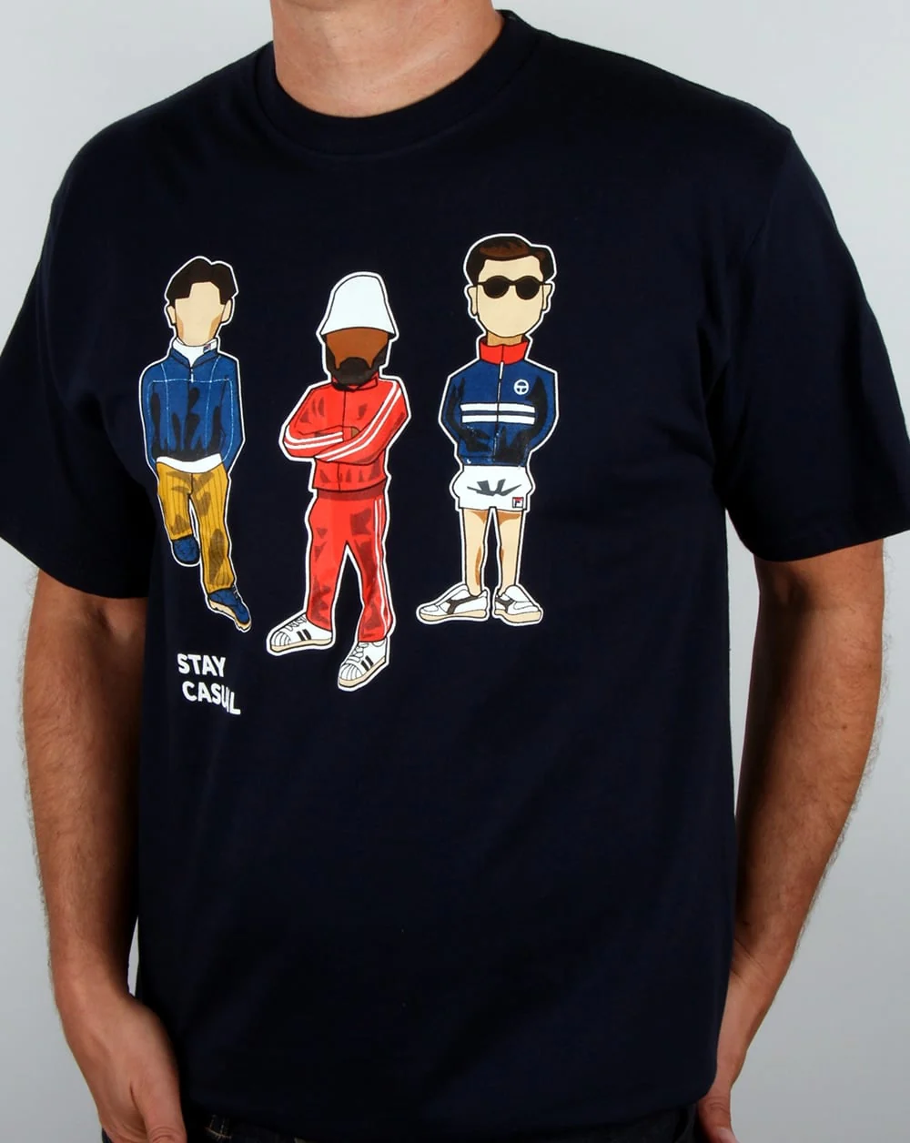 80s Casual Classics Minty Stay Casual T-shirt Navy - Image 3
