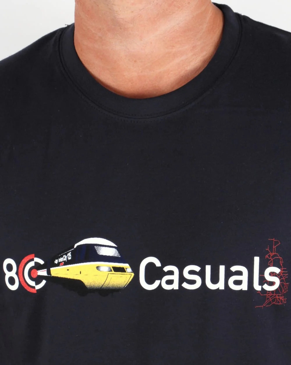 80s Casuals Inter City T-shirt Navy - Image 2
