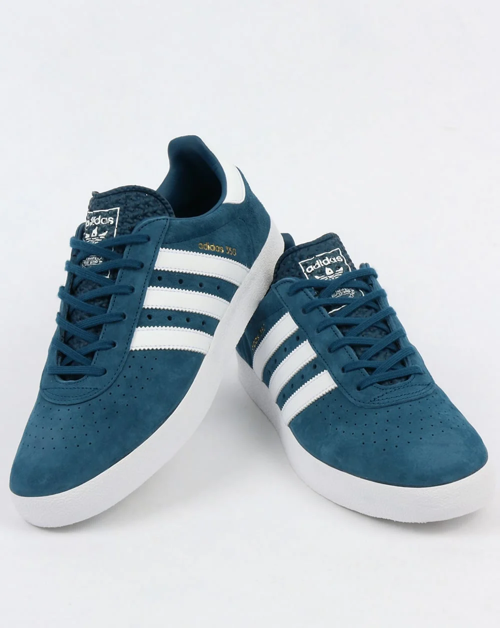 Adidas 350 Trainers Blue Night/White - Image 3