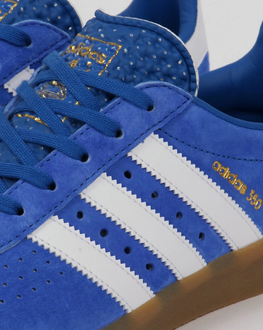 Adidas 350 Trainers Blue/White/Gum - Image 4