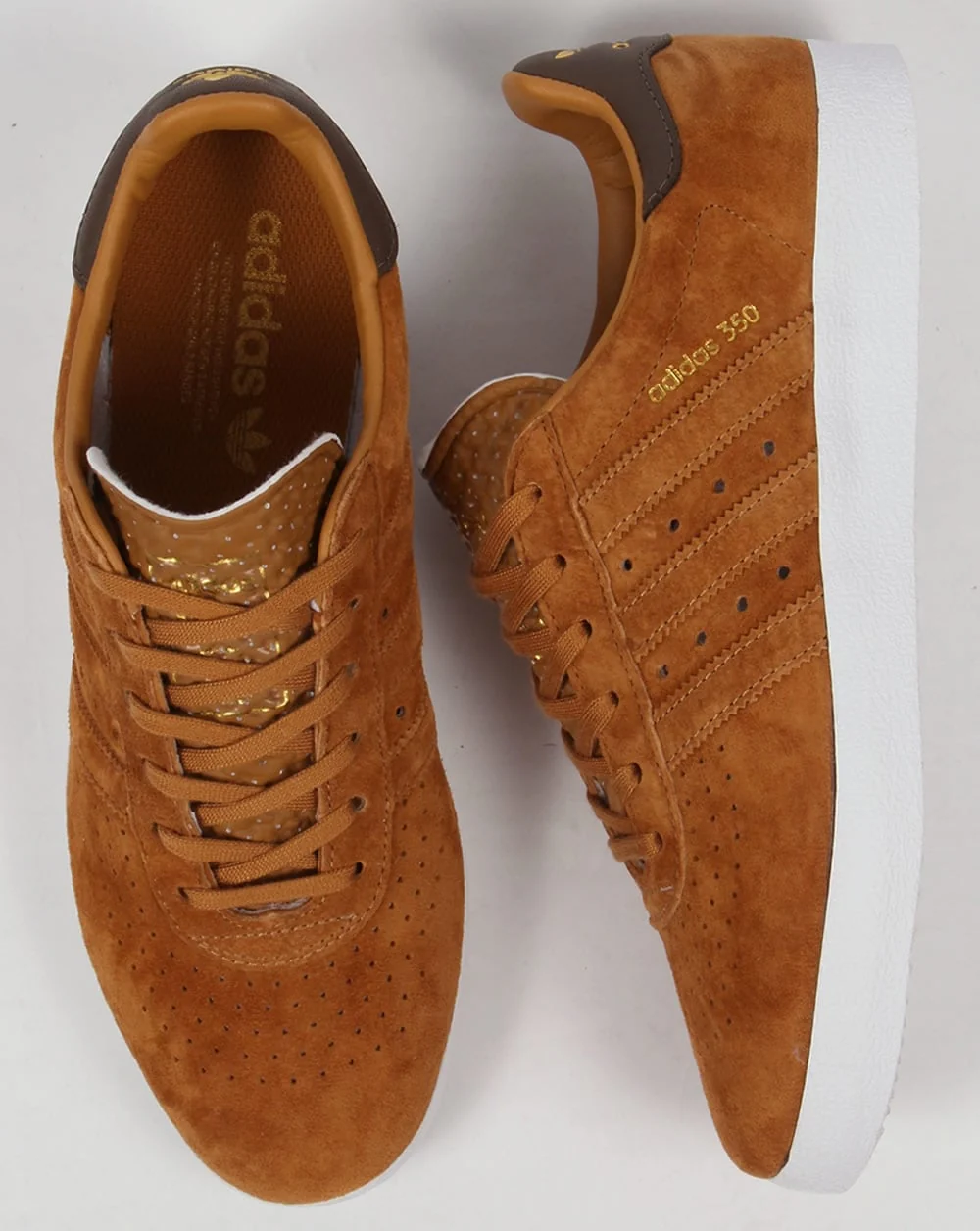 Adidas 350 Trainers Deep Tan / Brown - Image 2