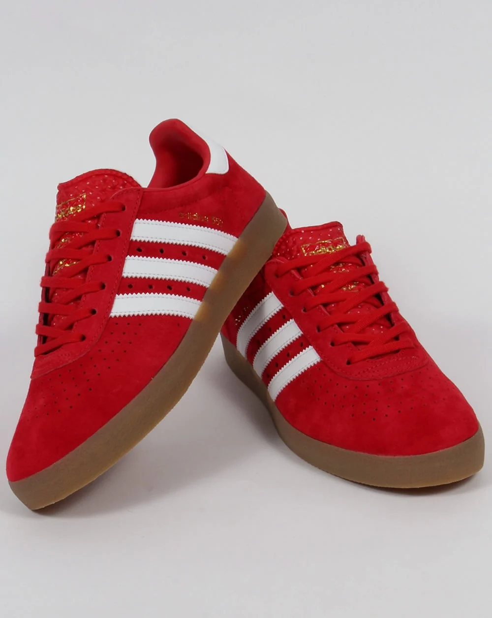 Adidas 350 Trainers Red/White/Gum - Image 3