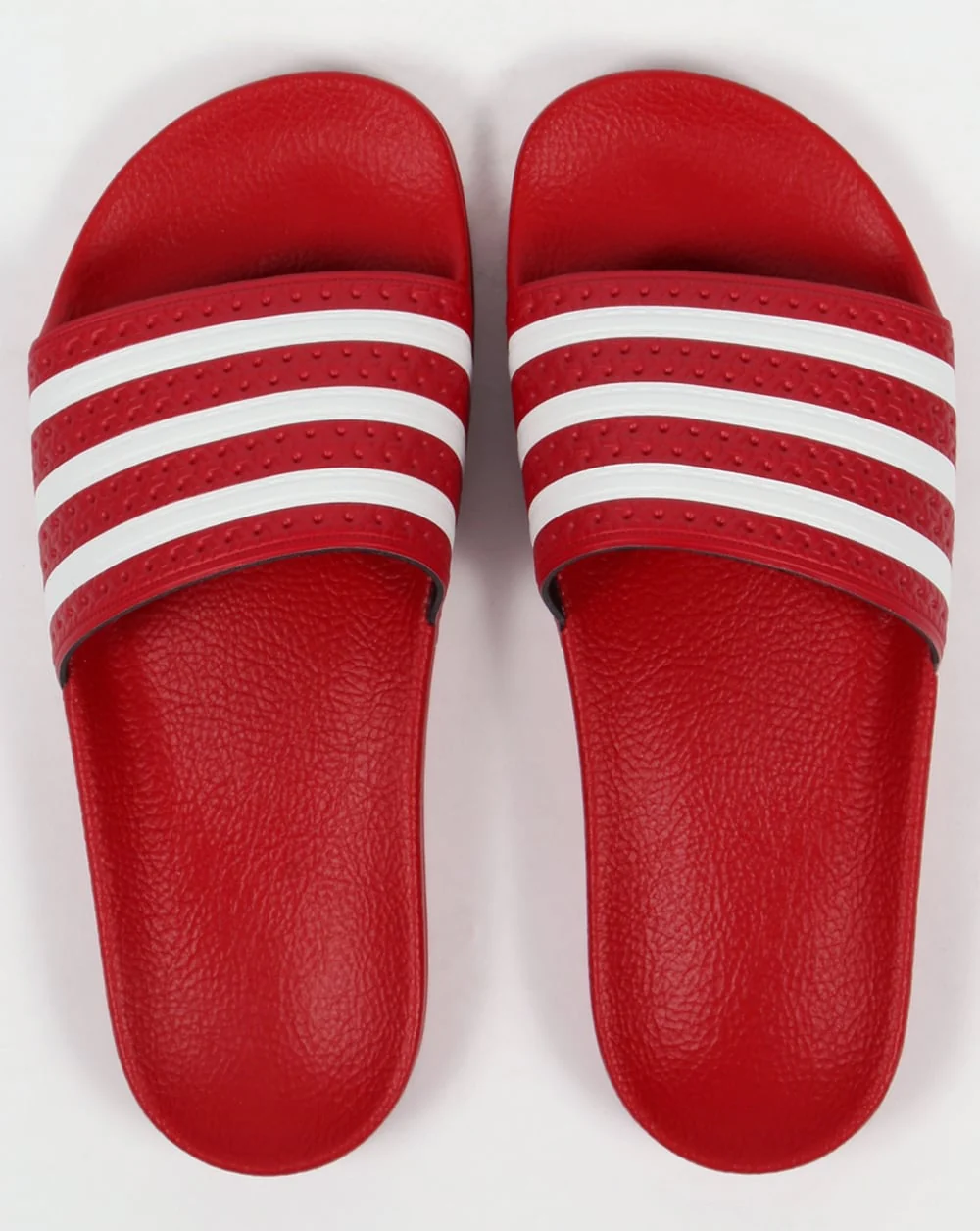 Adidas Adilette Sliders Red/White - Image 3