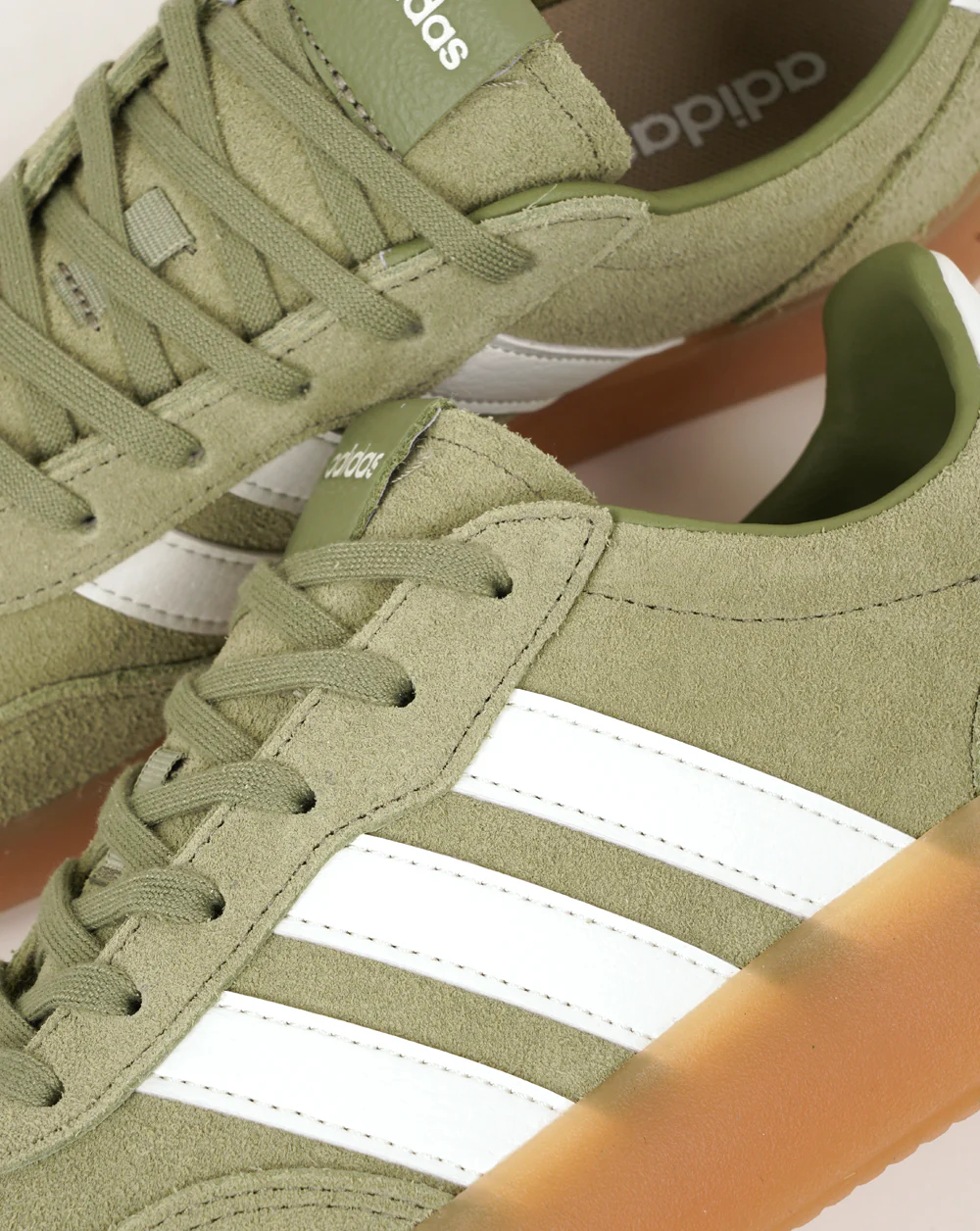 Adidas Barreda Decode Lux Trainers Washed Green/Off White/Gum - Image 3