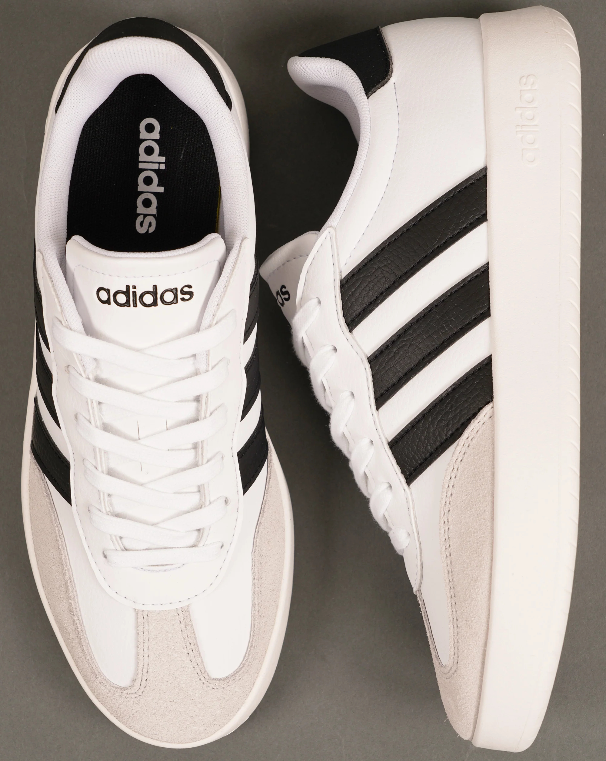 Adidas Barreda Trainers White/Black - Image 4
