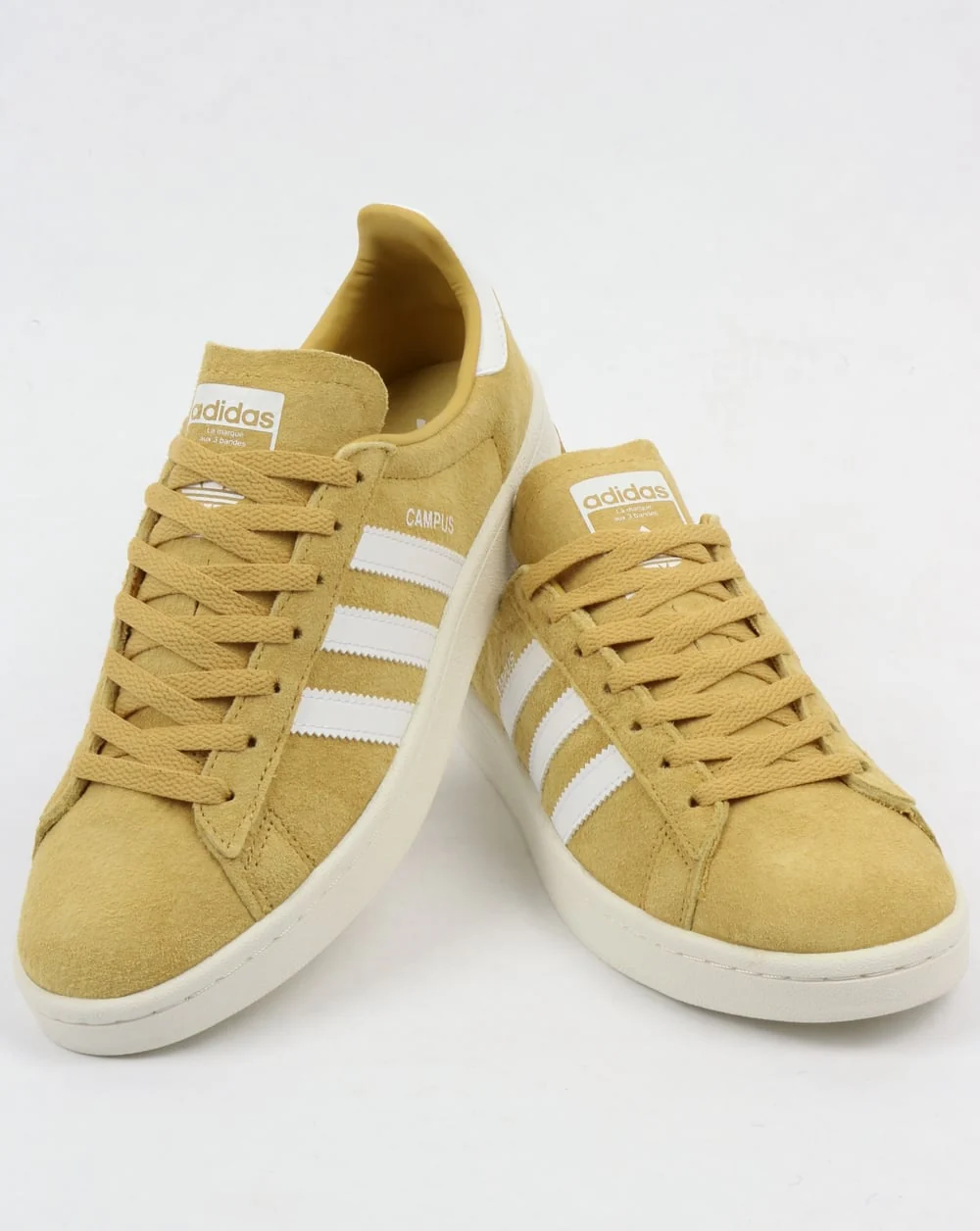 Adidas Campus Trainers Yellow/White - Image 3