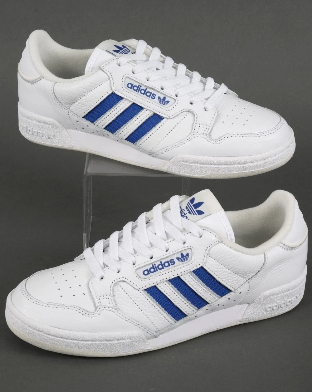 Adidas Continental 80 Stripes Trainers White/Blue