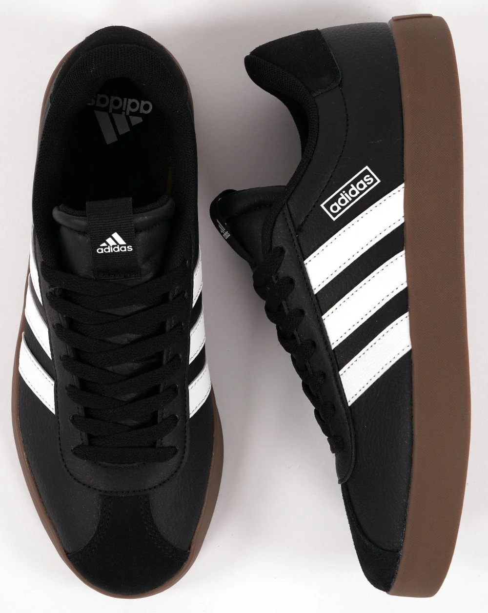 Adidas Court Trainers Black White Gum - Image 4