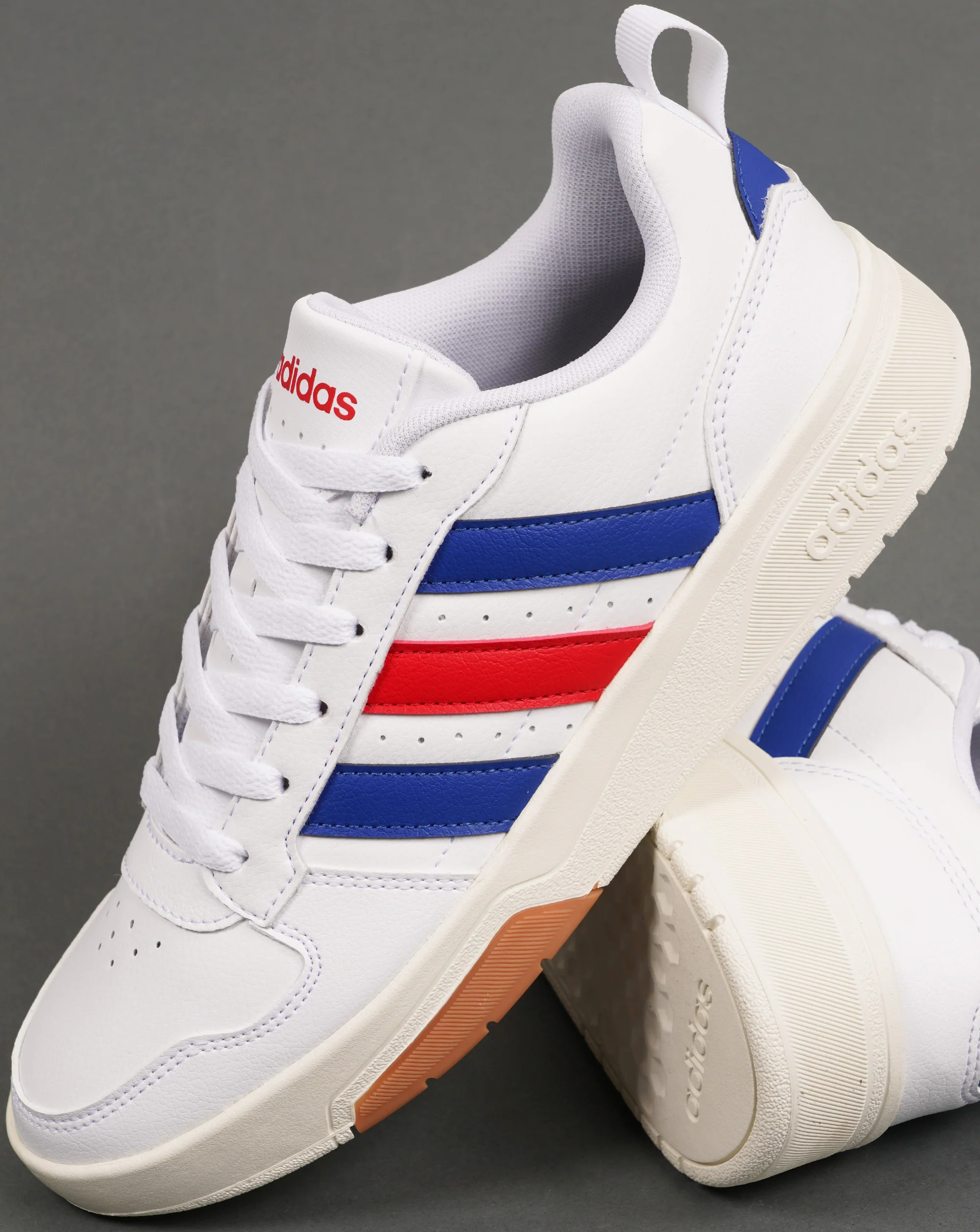 Adidas Courtwave Trainers White Royal Red