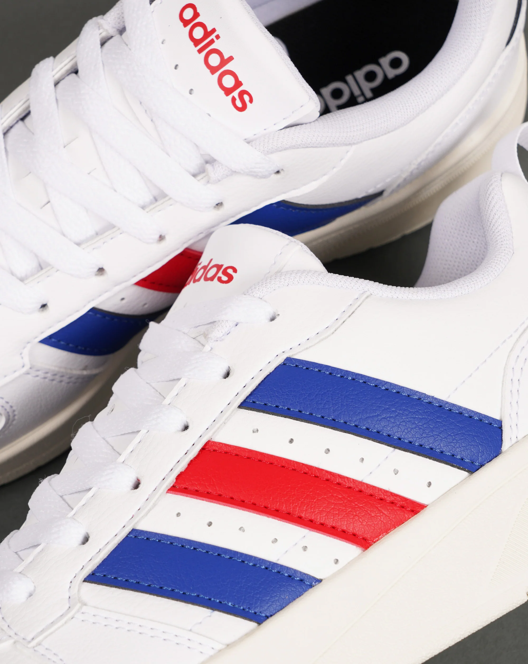 Adidas Courtwave Trainers White Royal Red - Image 3