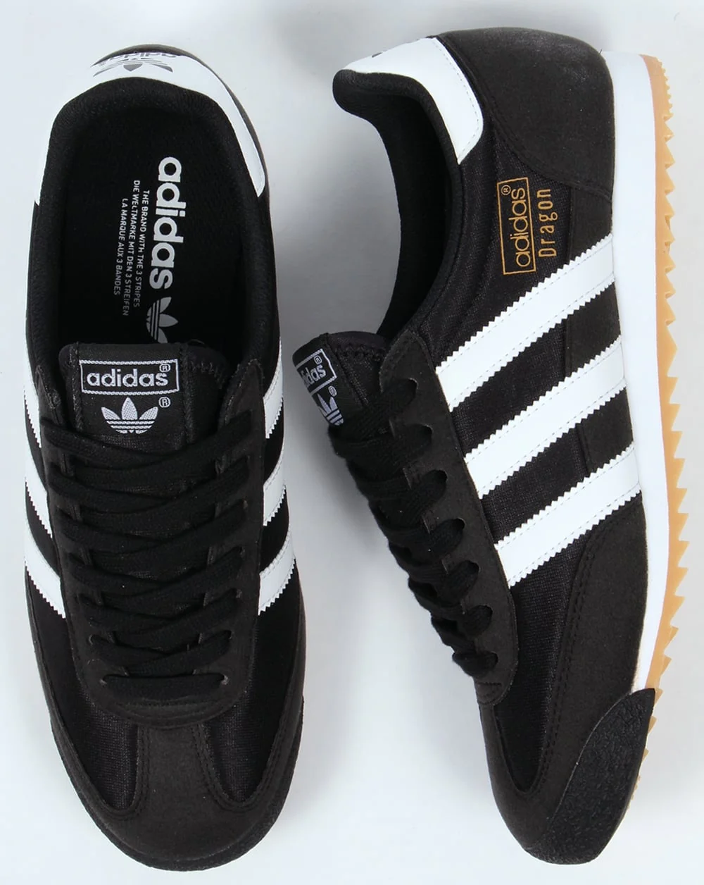 Adidas Dragon Trainers Black/White - Image 2