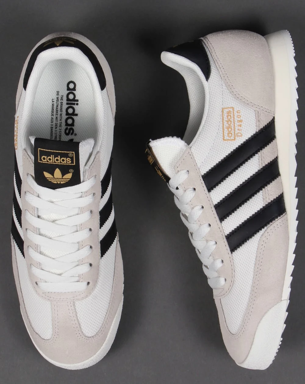 Adidas Dragon Trainers White/Black - Image 2