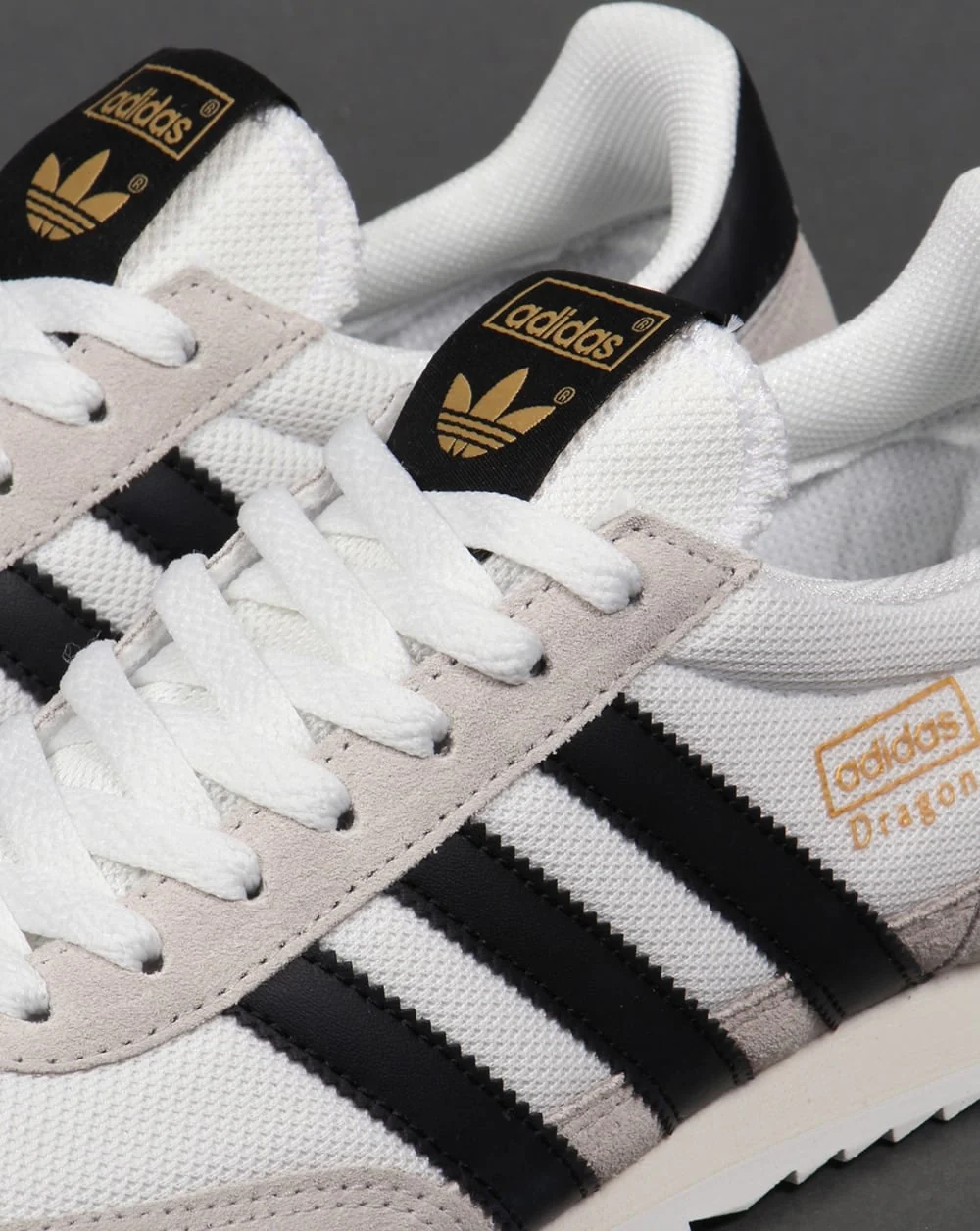 Adidas Dragon Trainers White/Black - Image 4