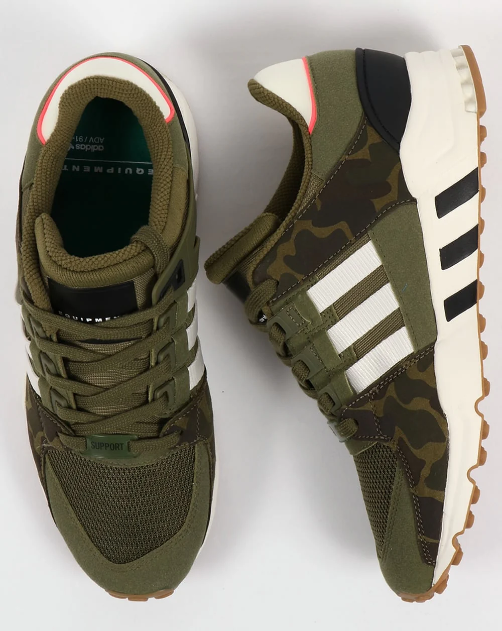 Adidas EQT Support RF Trainers Olive Cargo/White - Image 3