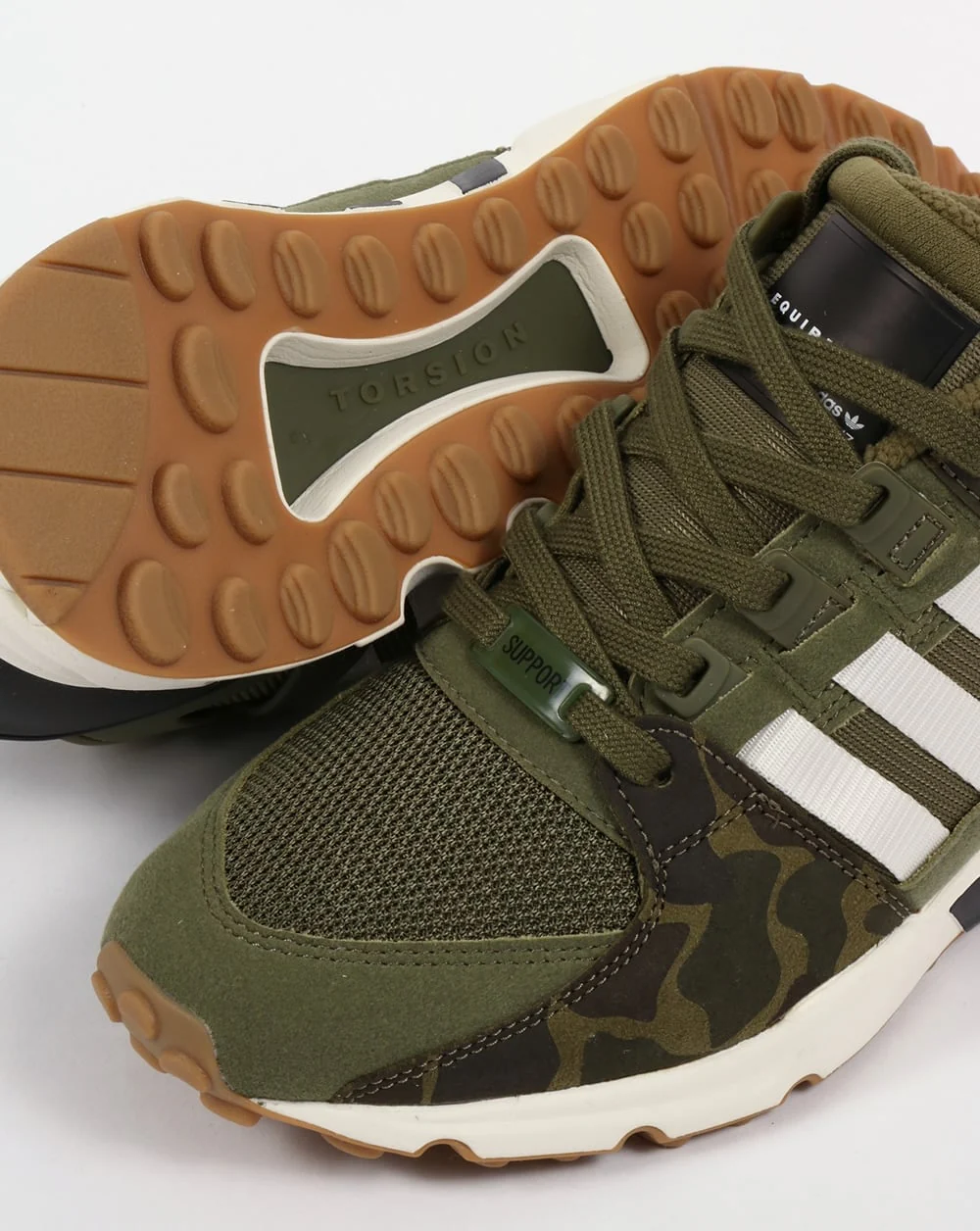 Adidas EQT Support RF Trainers Olive Cargo/White - Image 4