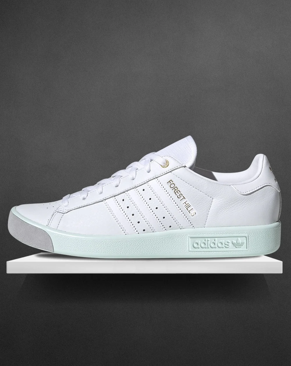 Adidas Forest Hills Trainers White/Soft Green - Image 2