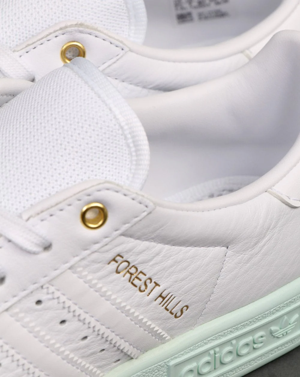 Adidas Forest Hills Trainers White/Soft Green - Image 5