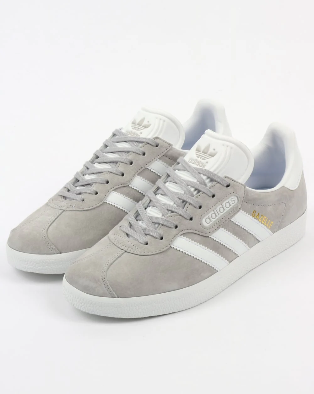 Adidas Gazelle Super Trainers Grey/White - Image 3