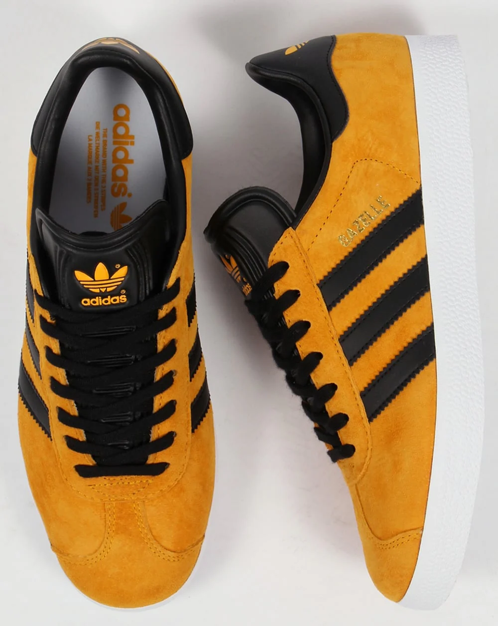 Adidas Gazelle Trainers Collegiate Gold/Black - Image 2