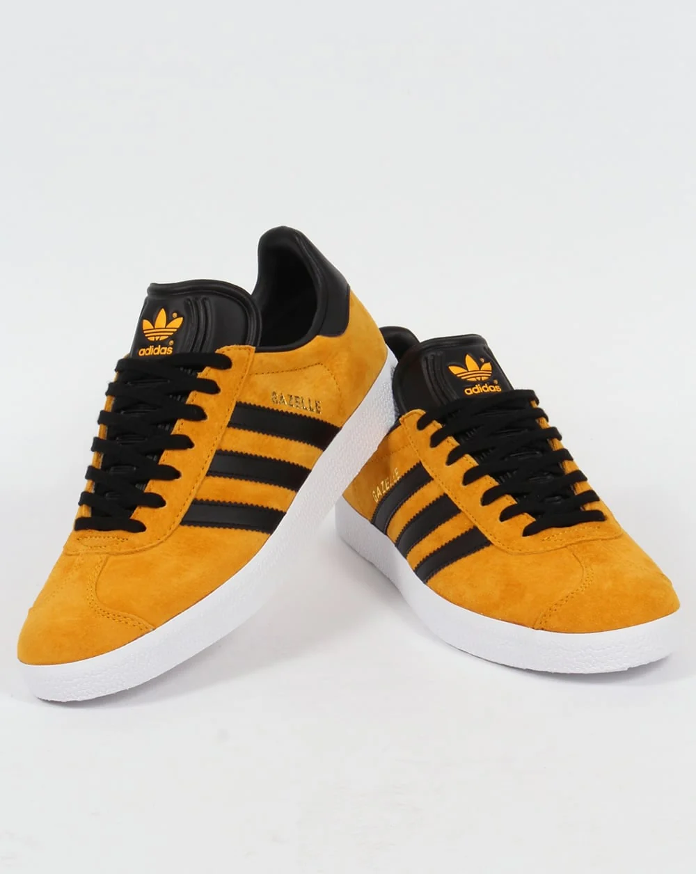 Adidas Gazelle Trainers Collegiate Gold/Black - Image 3