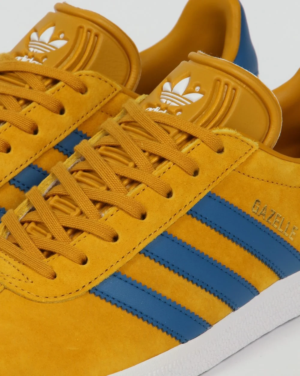 Adidas Gazelle Trainers Golden Yellow/Blue - Image 4