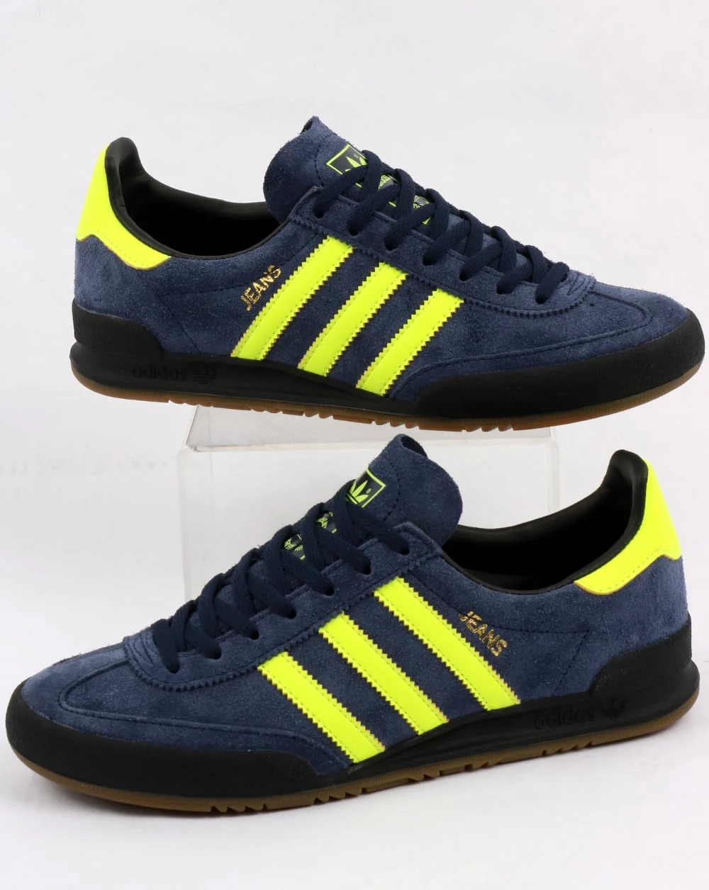 Adidas Jeans MK2 Trainers Navy/Solar Yellow