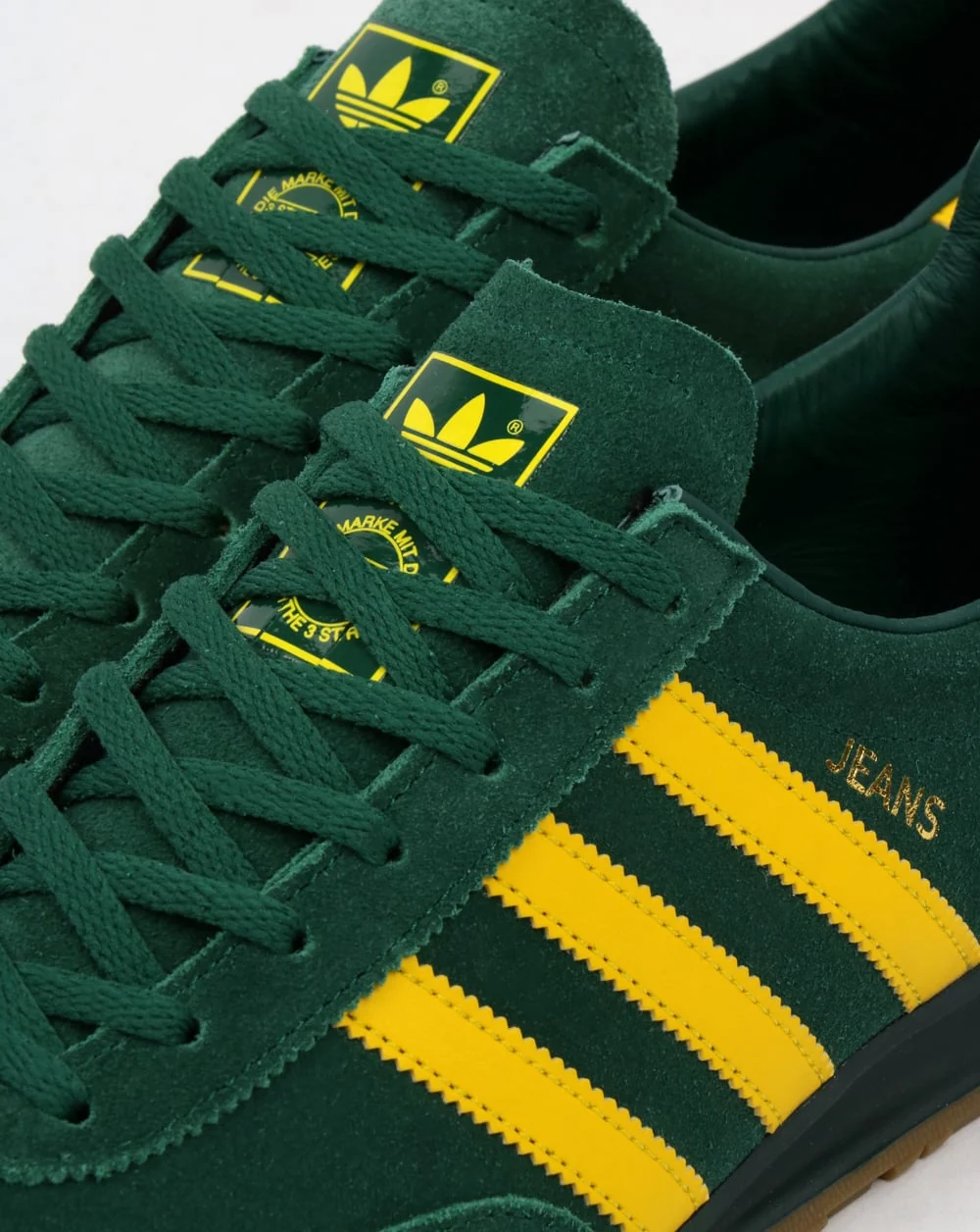 Adidas Jeans Trainers Mk2 Green/Yellow - Image 4
