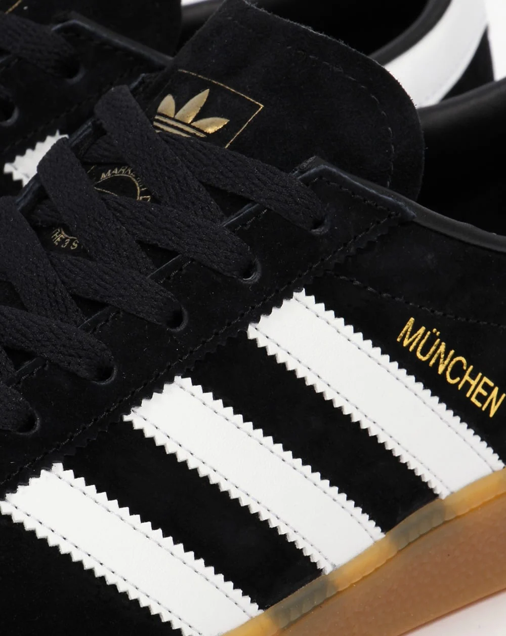 Adidas Munchen Trainers Black/White - Image 3