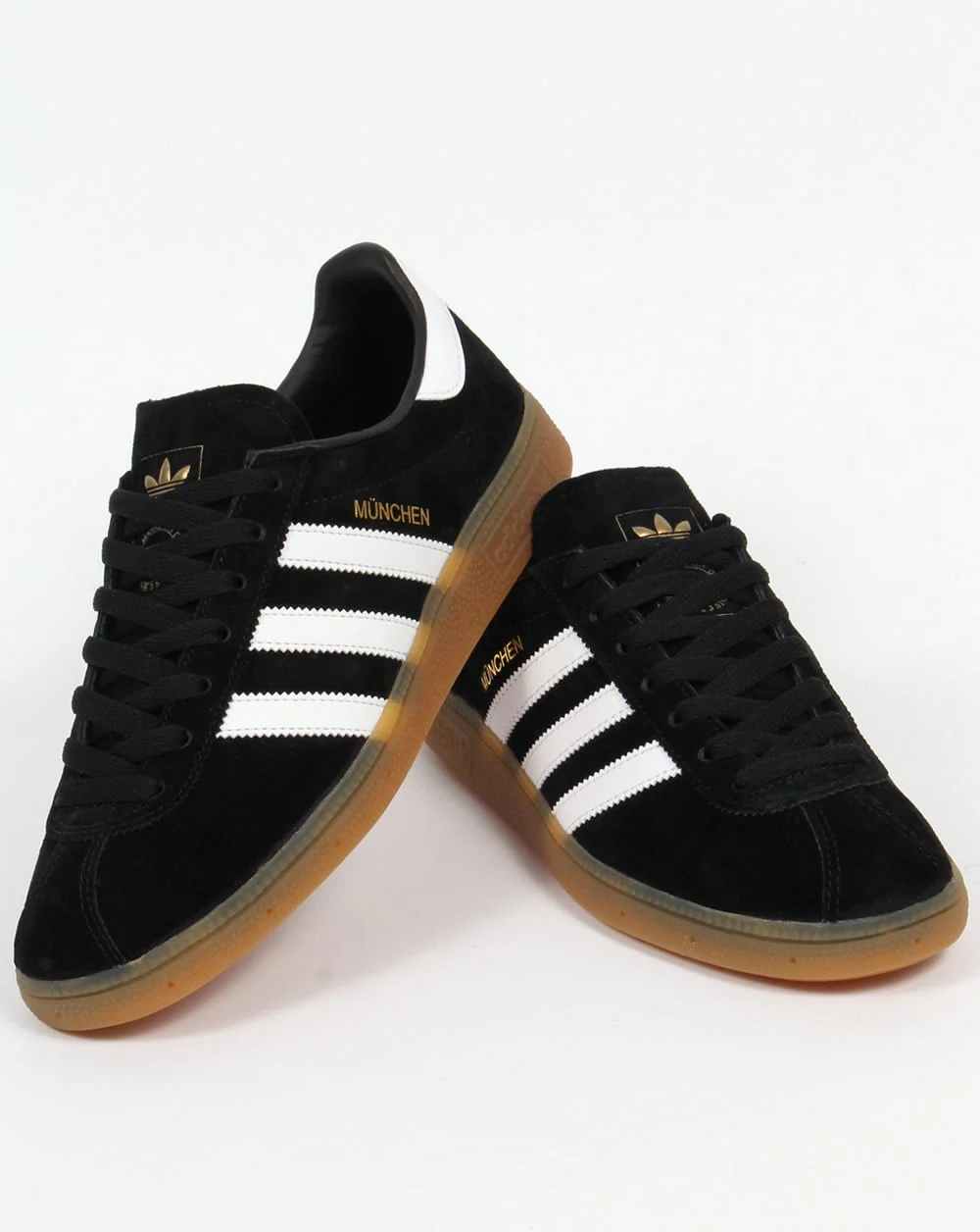Adidas Munchen Trainers Black/White - Image 4