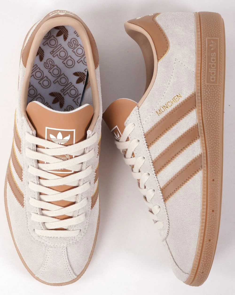 Adidas Munchen Trainers Cream/Mesa Tan/Gum - Image 2