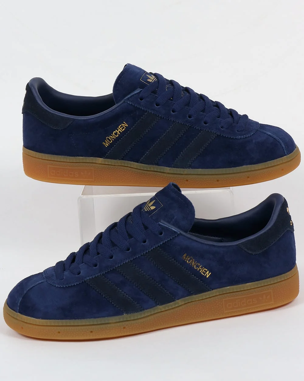 Adidas Munchen Trainers Rich Navy/Gold
