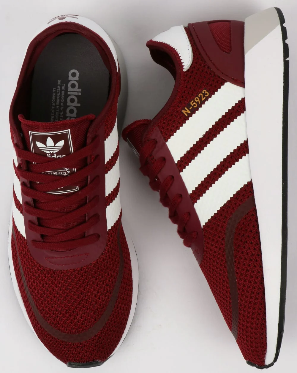 Adidas N-5923 Trainers Burgundy/White - Image 4