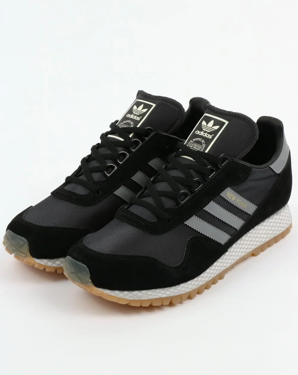 Adidas New York Trainers Black/Grey