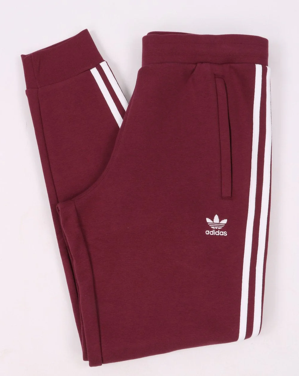 Adidas Originals 3 Stripe Joggers Crimson