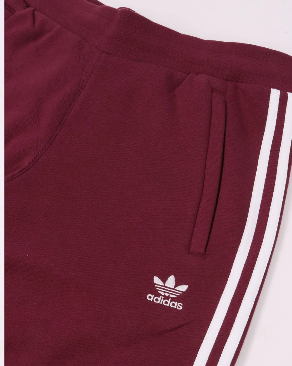 Adidas Originals 3 Stripe Joggers Crimson - Image 2