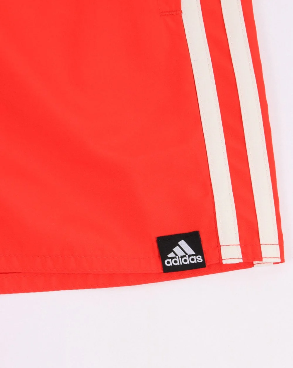 Adidas Originals 3 Stripe Swim Shorts Hi Res Red - Image 2