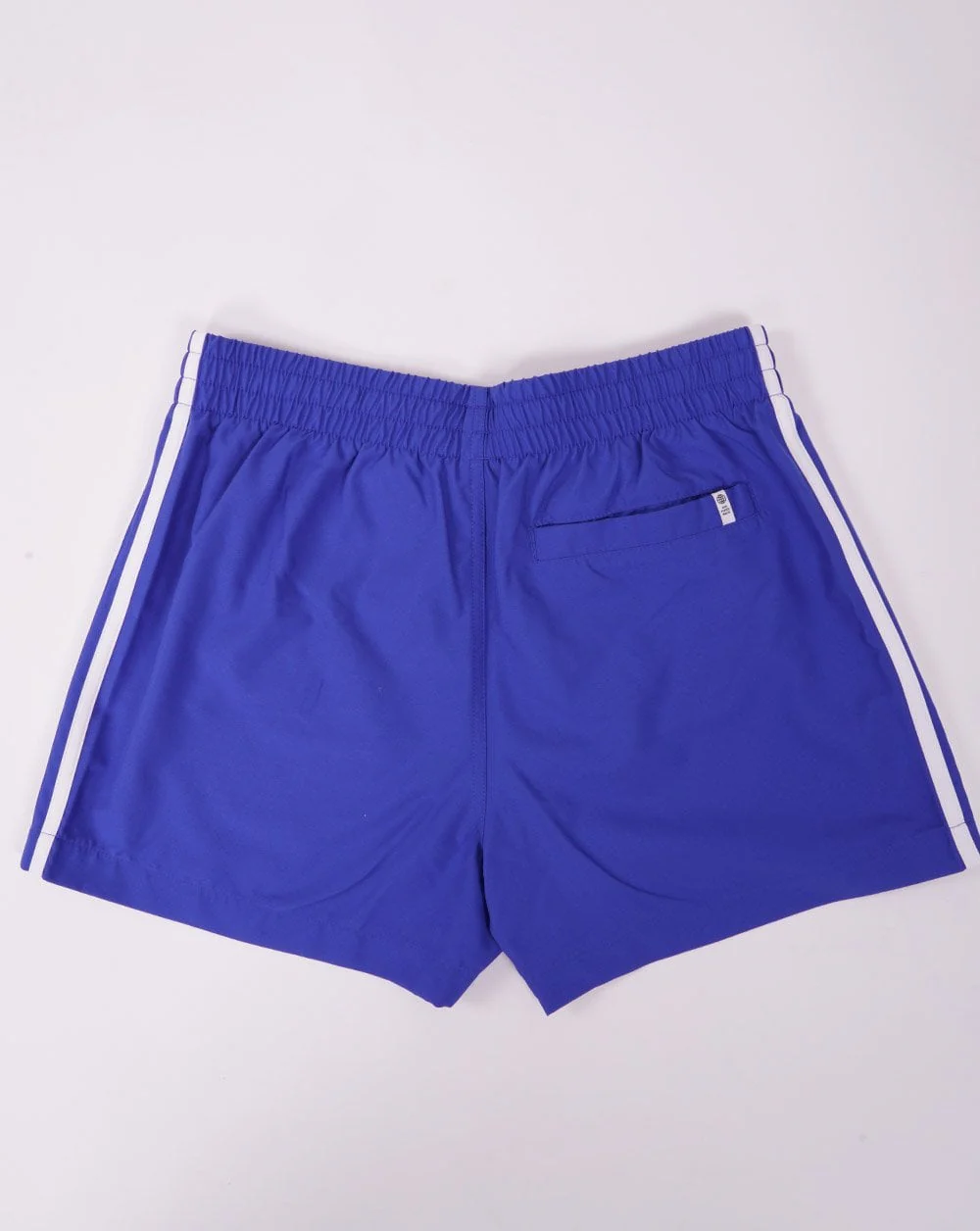 Adidas Originals 3 Stripes Swim Shorts Blue - Image 3