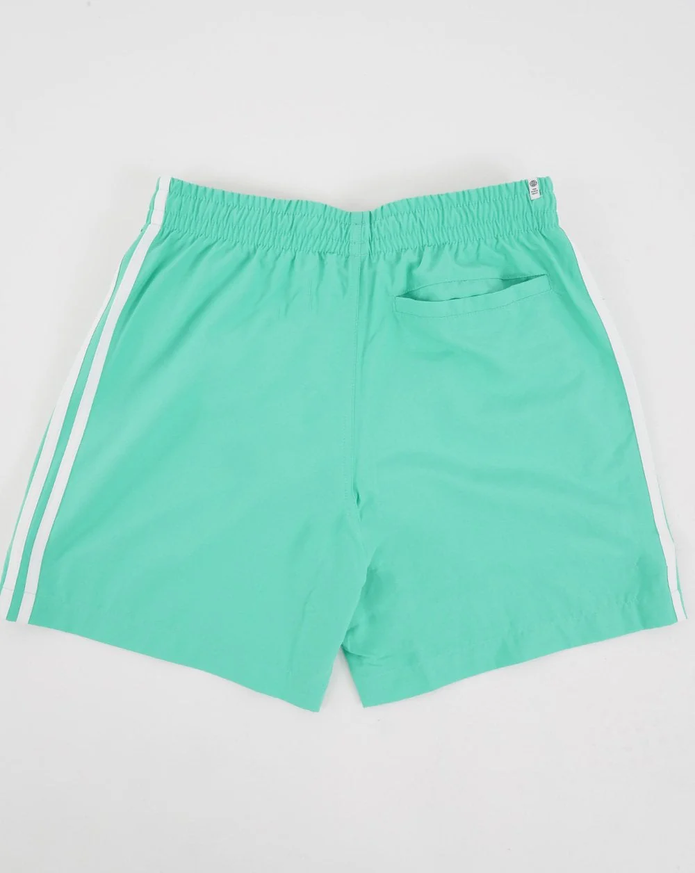 Adidas Originals 3 Stripes Swim Shorts Hi-Res Green - Image 3