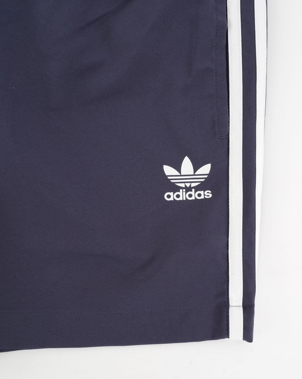 Adidas Originals 3 Stripes Swim Shorts Navy - Image 4