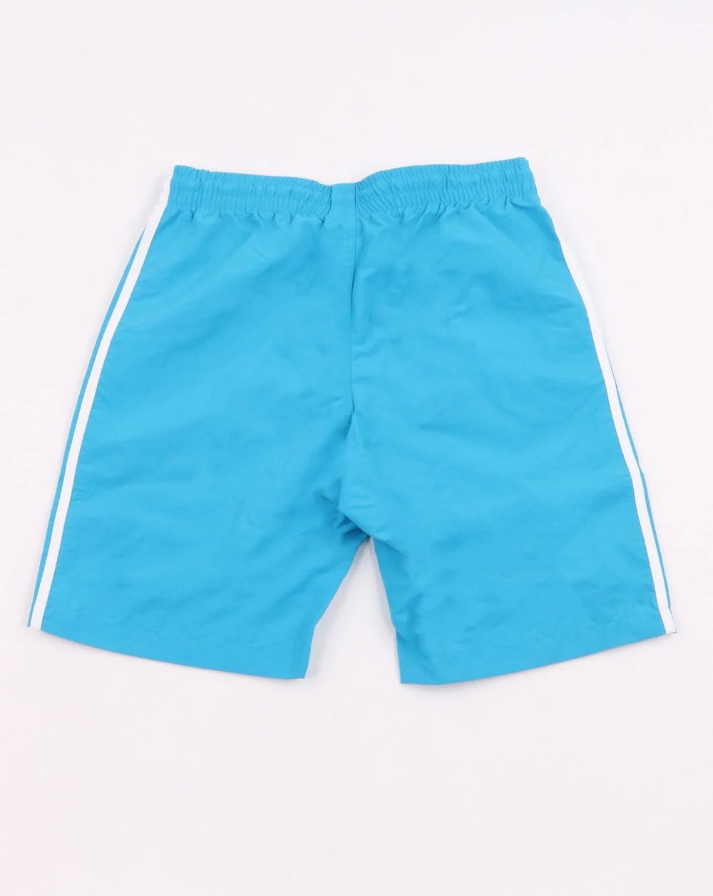 Adidas Originals 3 Stripes Swim Shorts Shock Cyan - Image 3