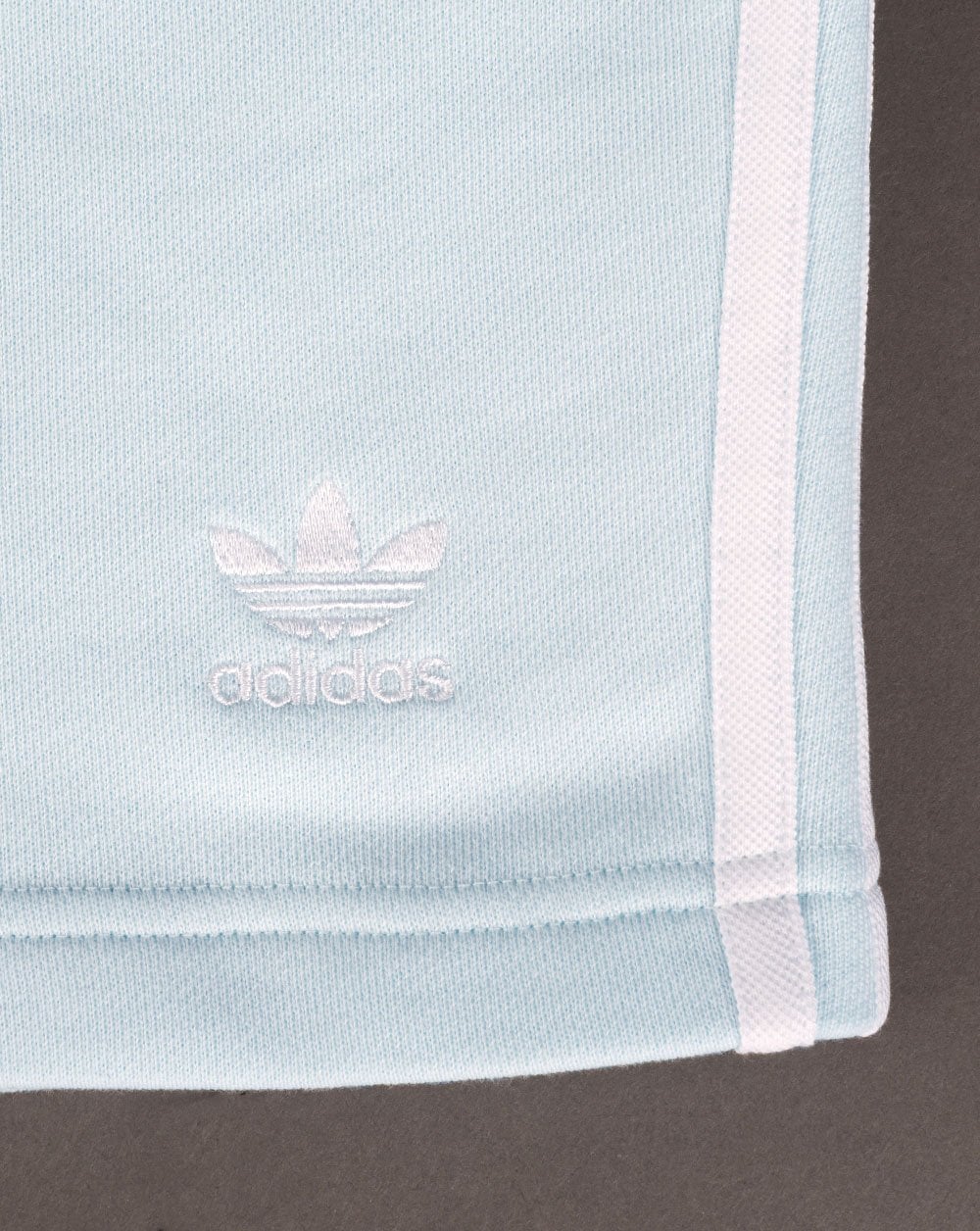 Adidas Originals 3 Stripes Zip Pocket Shorts Ice Blue - Image 3
