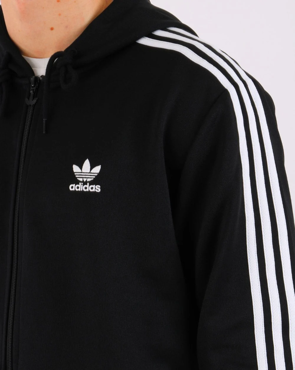 Adidas Originals Adicolor Full Zip Hoody Black - Image 3
