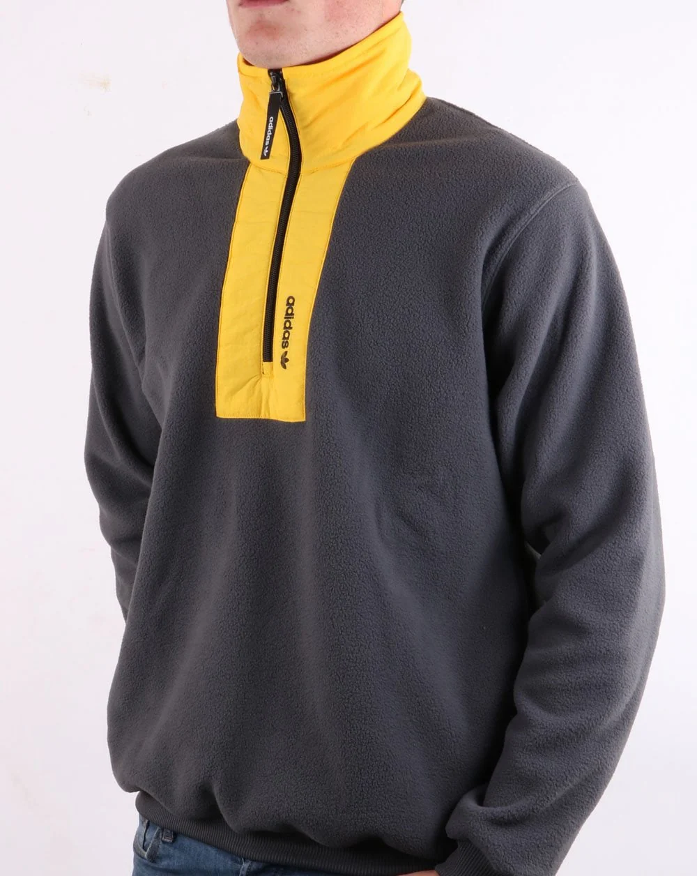 Adidas Originals Adventure Fleece Dark Grey/Yellow - Image 3