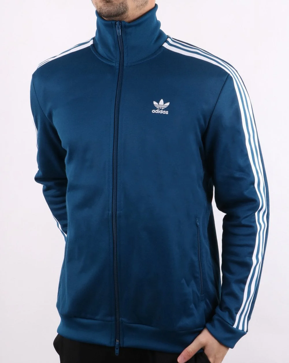 Adidas Originals Beckenbauer Track Top Deep Blue - Image 3