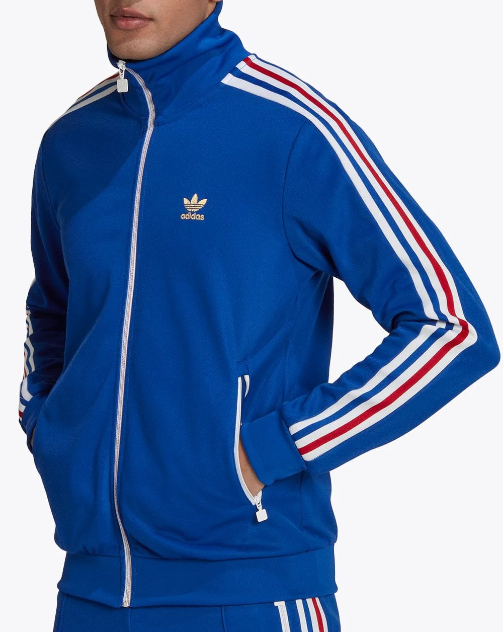 Adidas Originals Beckenbauer Track Top Royal/white/red - Image 2